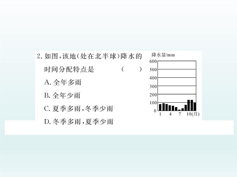 初中地理七上第三节  降水的变化与分布课件A07