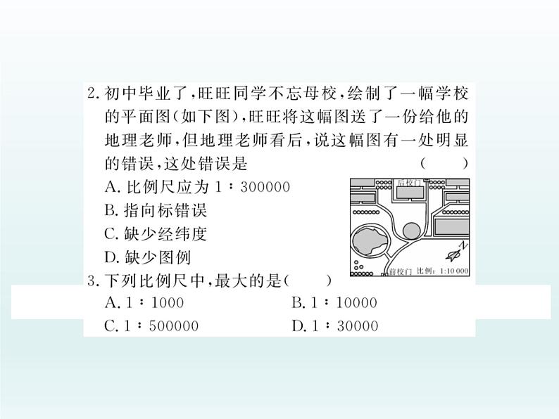 初中地理七上第三节  地图的阅读课件A07