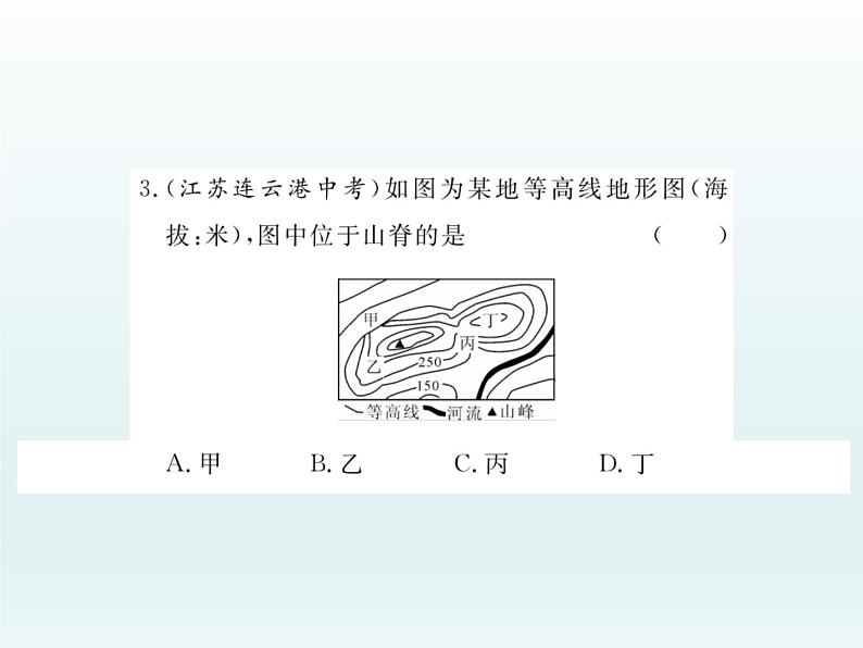 初中地理七上第四节  地形图的判读课件A第8页