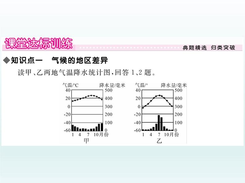 初中地理七上第1课时  气候的地区差异 世界气候类型的分布课件A05