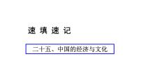 中考地理复习 课件二十五、中国的经济与文化