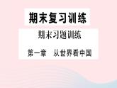 地理人教版八年级上册同步教学课件1 从世界看中国期末复习训练