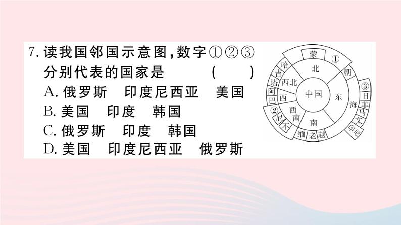 地理人教版八年级上册同步教学课件1 从世界看中国第1节疆域第1课时优越的地理位置海陆兼备的大国第8页