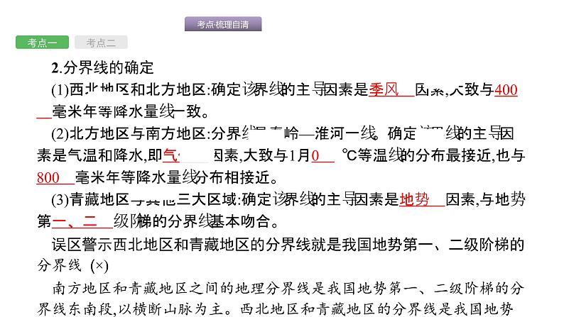 中考地理复习中考地理考前考点梳理第17讲　中国的地理差异 （共45张PPT）04