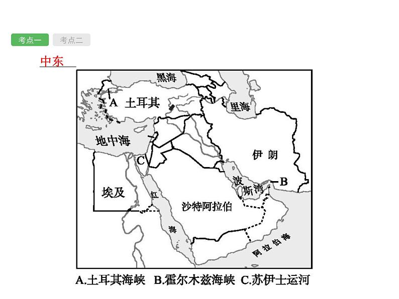 中考地理复习初中地理总复习课件：第8讲　中东、欧洲西部(共52张PPT)03