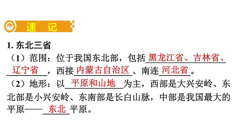 中考地理复习 课件三十一、东北三省、黄土高原、北京(1)04