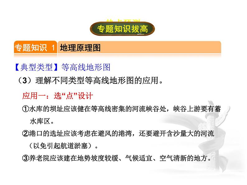 中考地理复习专题一  读图、绘图与用图考点梳理课件07