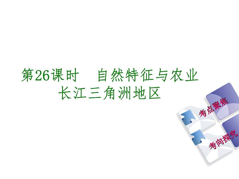 中考地理复习第七章　南方地区八 级下册第26课时　自然特征与农业　长江三角洲地区课件02