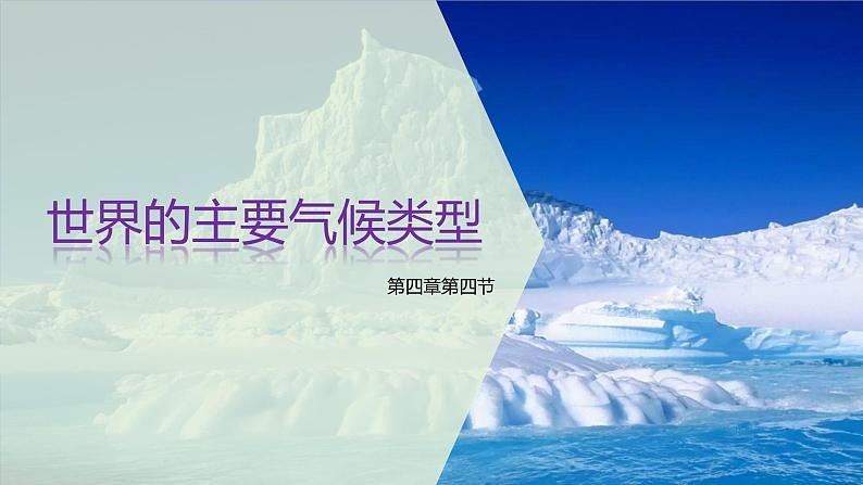 湘教版地理七年级上册第四章第四节《世界的主要气候类型》课件第1页