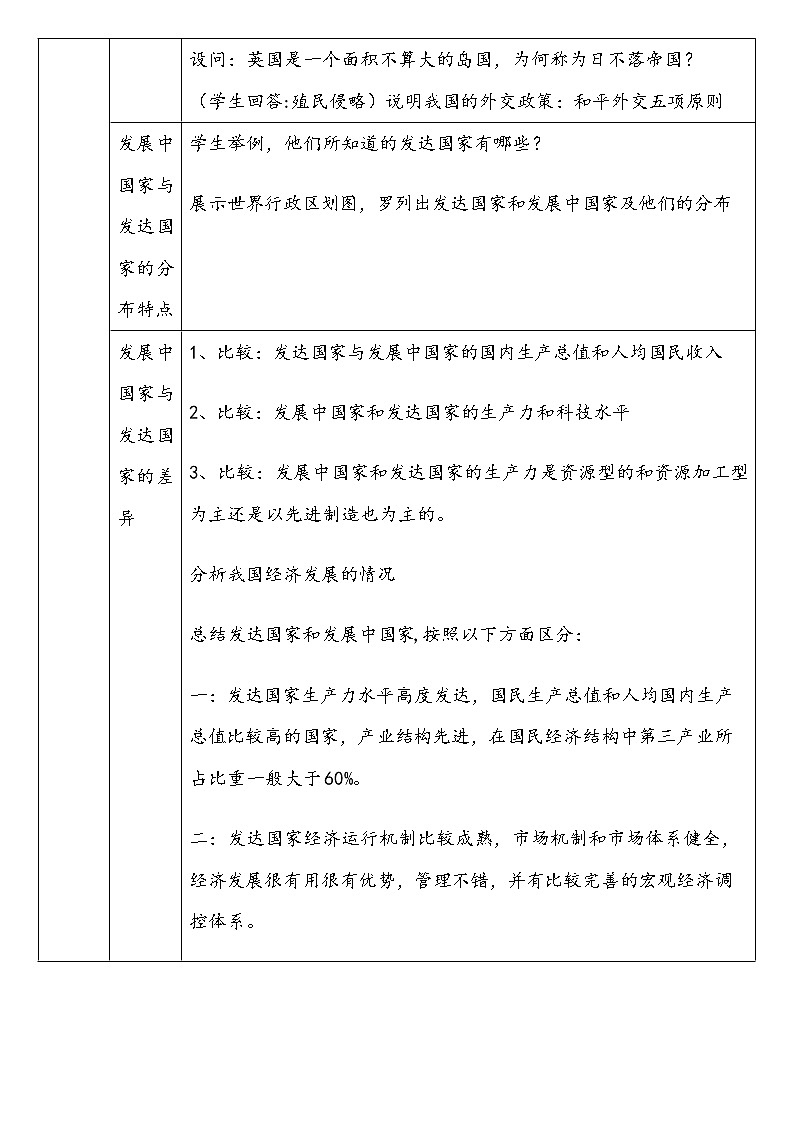 湘教版地理七年级上册第五章第一节《发展国家和发达国家》课件第2页