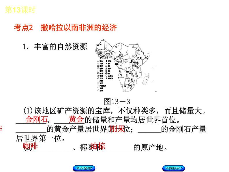 中考地理复习第13课时撒哈拉以南非洲与澳大利亚听课手册教学课件第7页