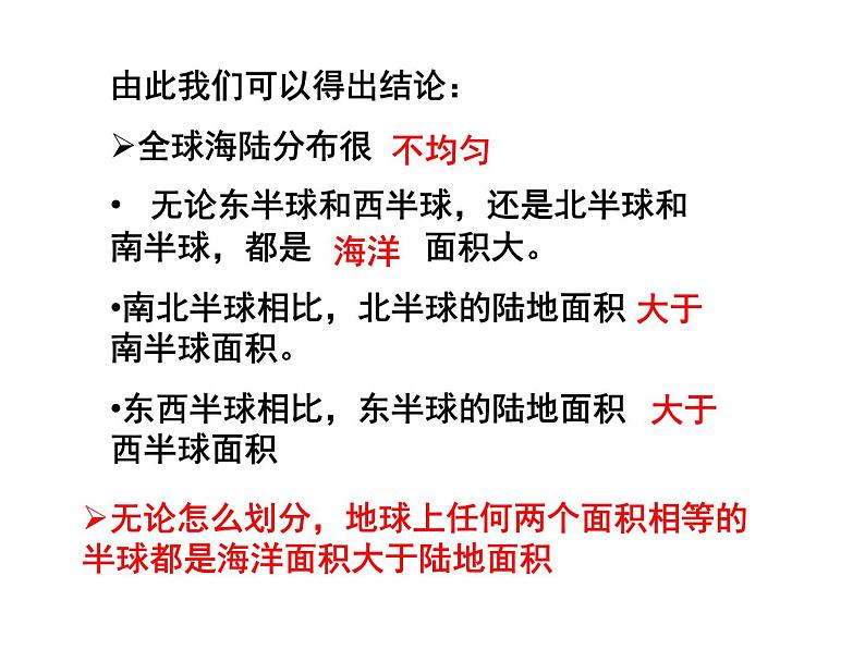 初中地理仁爱版七年级上册 2.1 海陆分布 地图 课件第5页