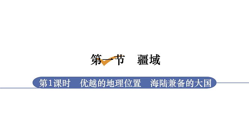 人教版八年级地理上册课件 1.1.1 优越的地理位置　海陆兼备的大国01
