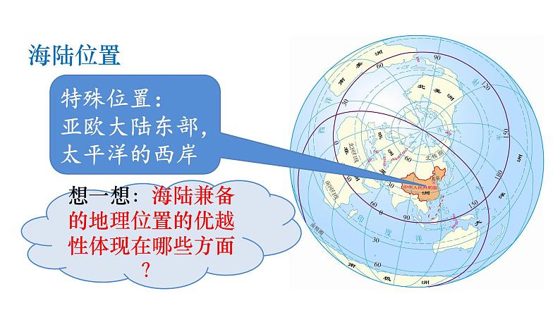 人教版八年级地理上册课件 1.1.1 优越的地理位置　海陆兼备的大国06
