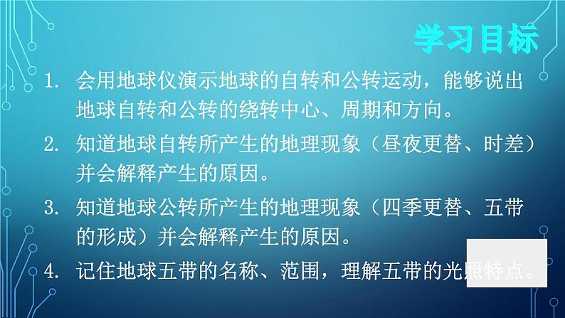 人教版地理七年级上册第一章地球和地图 第二节 地球的运动 课件05