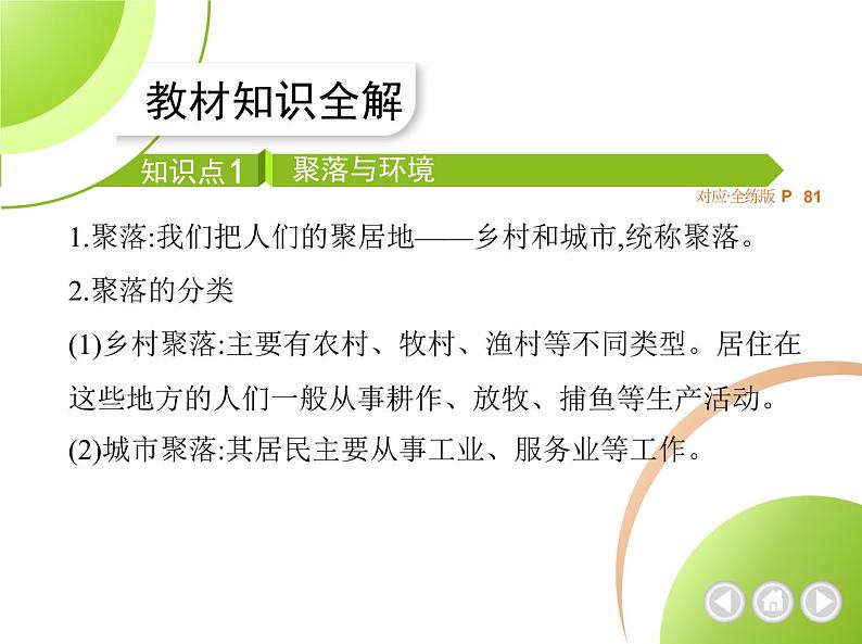 人教版七年级上册04-第四章  居民与聚落 03-第三节  人类的聚居地——聚落课件+同步练习附答案02