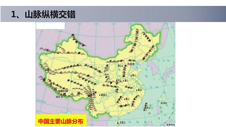 2.1中国的地形课件   八年级地理上学期湘教版第7页