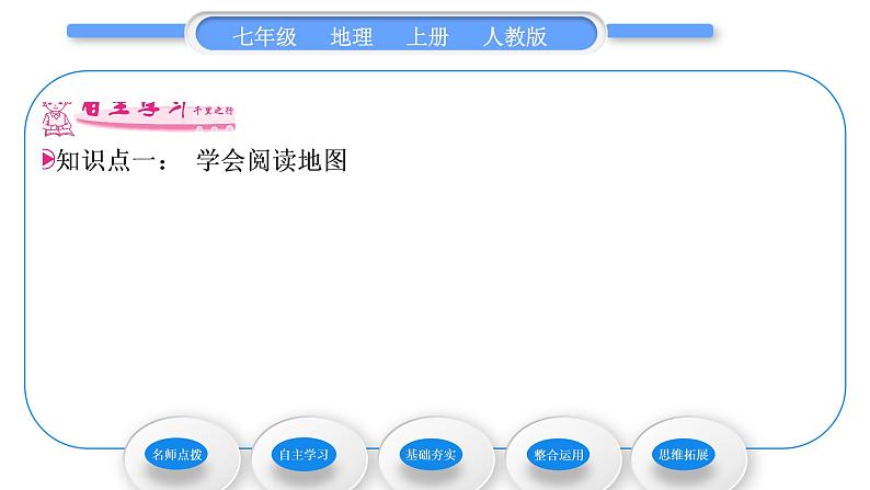 人教版七年级地理上第一章地球和地图第三节地图的阅读习题课件第6页