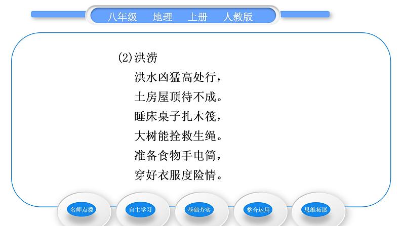 人教版八年级地理上第二章中国的自然环境第四节自然灾害习题课件05