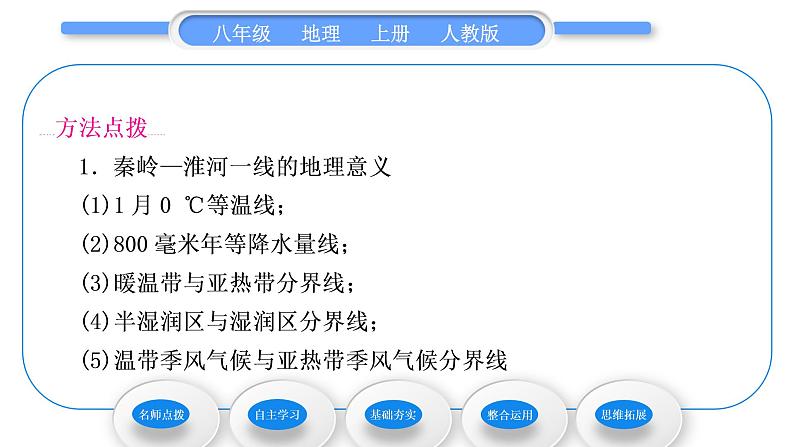 人教版八年级地理上第二章中国的自然环境第二节气候第3课时我国气候的主要特征　影响我国气候的主要因素习题课件第3页