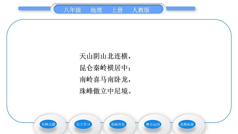 人教版八年级地理上第二章中国的自然环境第一节地形和地势第1课时地形类型多样，山区面积广大习题课件第7页