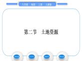 人教版八年级地理上第三章中国的自然资源第二节土地资源习题课件
