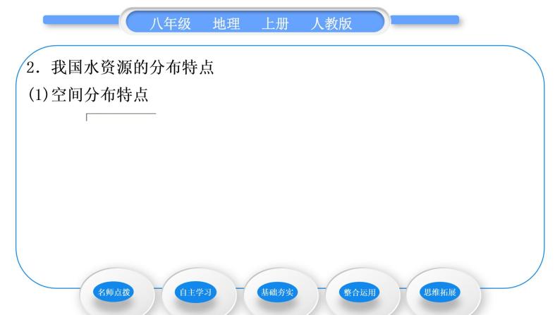 人教版八年级地理上第三章中国的自然资源第三节水资源习题课件08