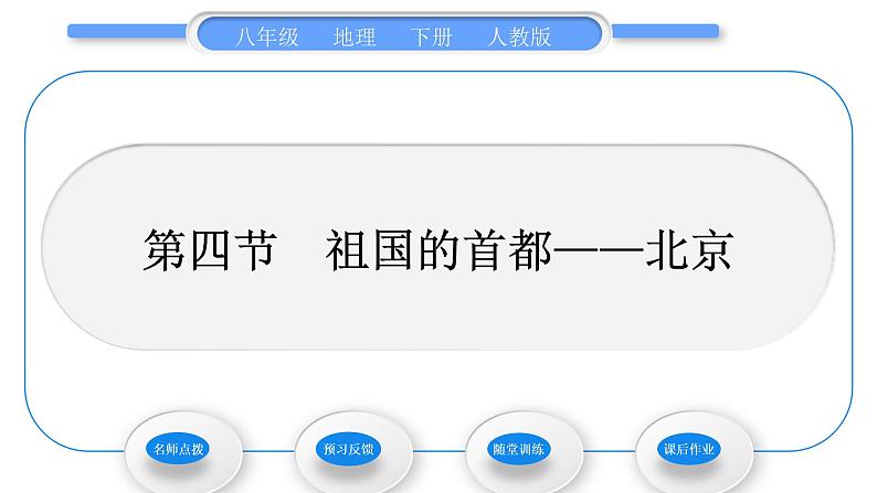 人教版八年级地理下第6章北方地区第4节 祖国的首都——北京习题课件01