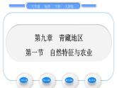 人教版八年级地理下第9章青藏地区第1节 自然特征与农业习题课件