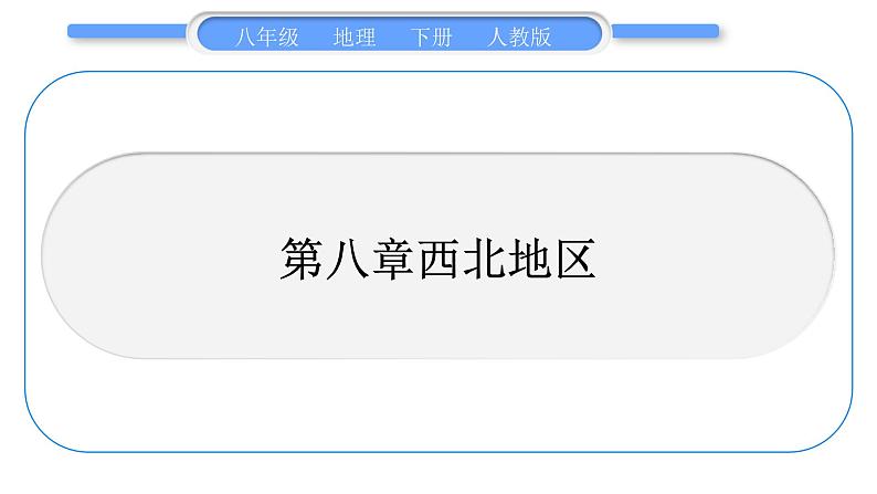 人教版八年级地理下地图专项复习第8章 西北地区习题课件01