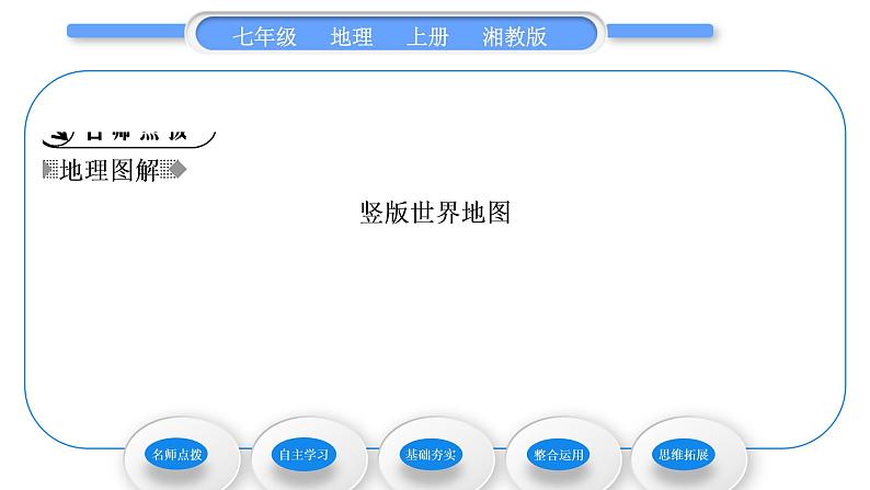 湘教版七年级地理上第二章地球的面貌第二节世界的海陆分布习题课件02