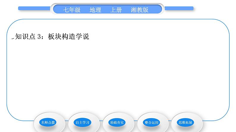 湘教版七年级地理上第二章地球的面貌第四节海陆变迁习题课件第8页