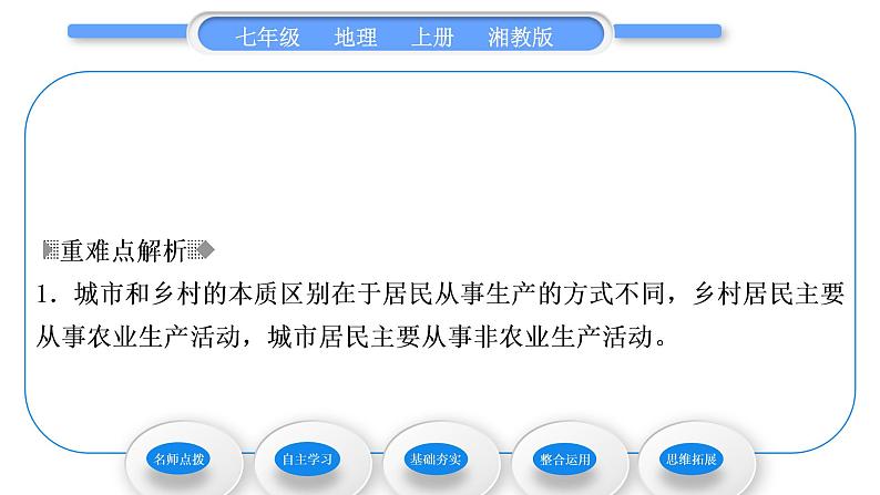 湘教版七年级地理上第三章世界的居民第四节世界的聚落习题课件第2页