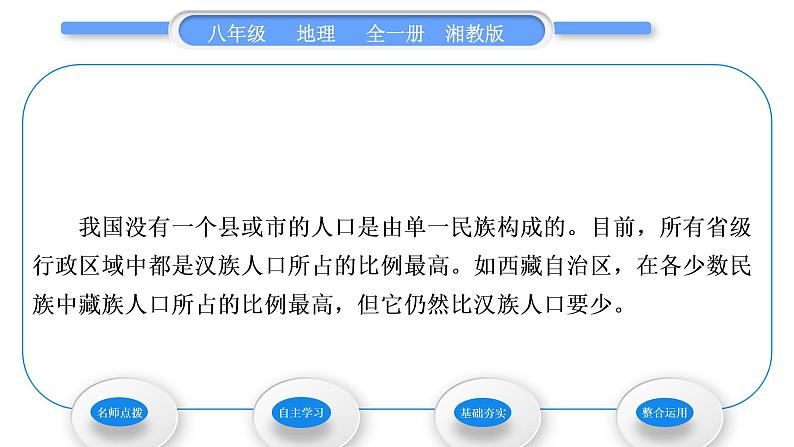 湘教版八年级地理上第一章中国的疆域与人口第四节中国的民族习题课件06