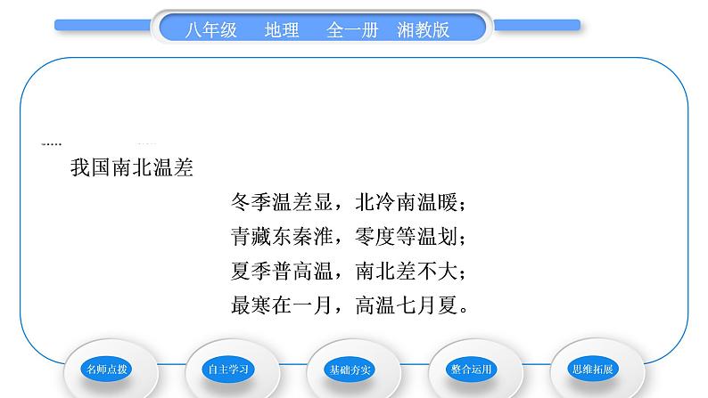 湘教版八年级地理上第二章中国的自然环境第二节中国的气候第1课时气候复杂多样习题课件05