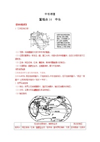 14 中东—中考地理一轮复习 知识点+练习（含答案解析）