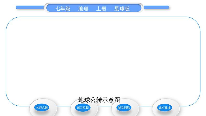 商务星球版七年级地理上第一章地球第四节地球的公转习题课件08