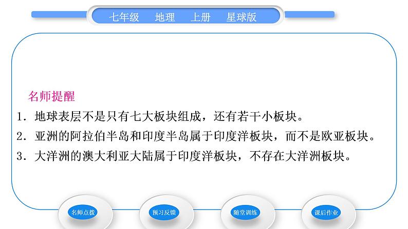 商务星球版七年级地理上第三章海洋与陆地第二节海陆变迁习题课件03