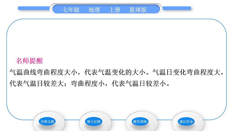 商务星球版七年级地理上第四章天气与气候第二节气温的变化与差异习题课件04