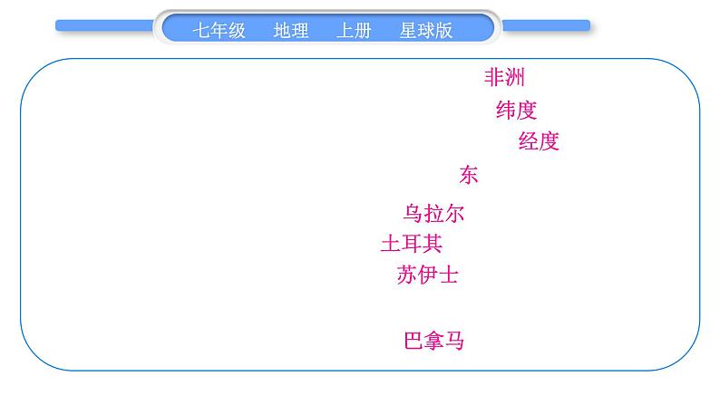 商务星球版七年级地理上第三章海洋与陆地第三章知识归纳与提升习题课件第3页