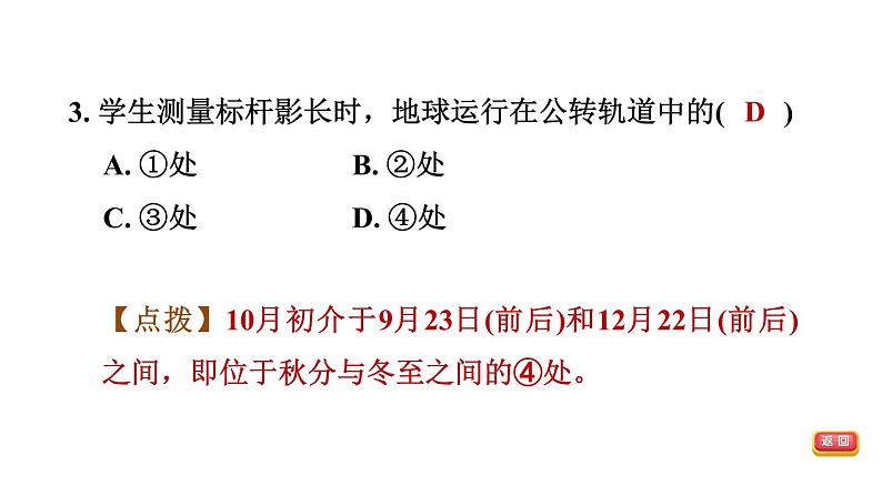 中考地理复习第2课时地球的运动课后练课件第6页