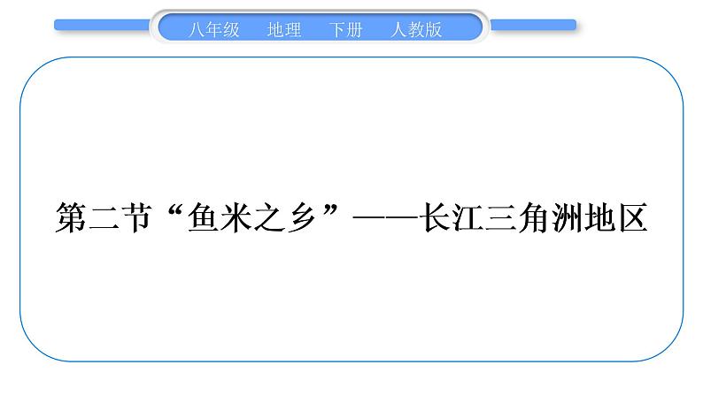 人教版八年级地理下期末抢分速记第7章 南方地区习题课件05