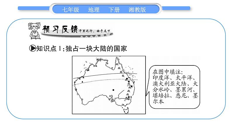 湘教版七年级地理下8章走近国家第7节澳大利亚习题课件06