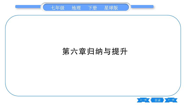 商务星球版七年级地理下第6章亚洲第6章-归纳与提升习题课件01