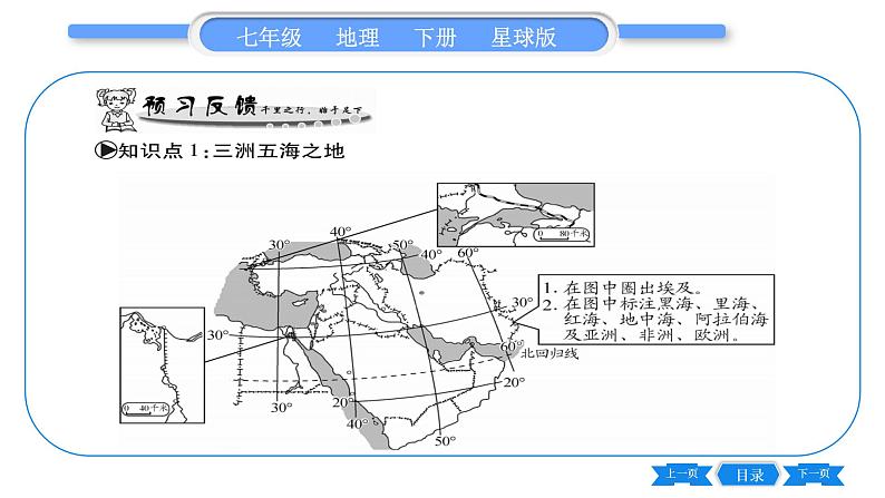 商务星球版七年级地理下第7章各具特色的地区7.2《中东》习题课件05