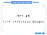 商务星球版七年级地理下第8章不同类型的国家8.6《美国》第1课时移民国家与多元文化现代化的农业习题课件