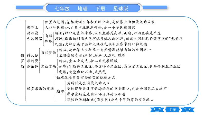 商务星球版七年级地理下第9章全球化与不平衡发展第8-9章-归纳与提升习题课件第3页