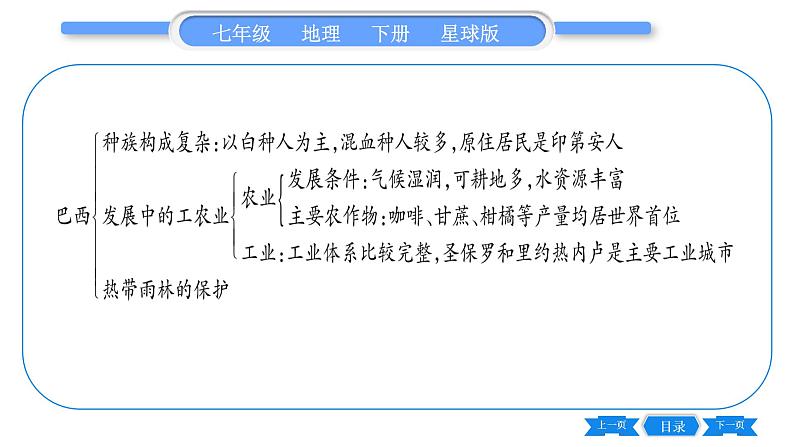 商务星球版七年级地理下第9章全球化与不平衡发展第8-9章-归纳与提升习题课件第7页