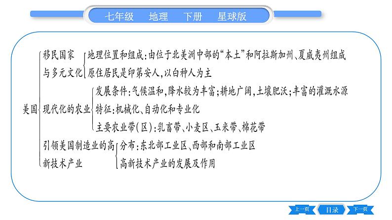 商务星球版七年级地理下第9章全球化与不平衡发展第8-9章-归纳与提升习题课件第8页