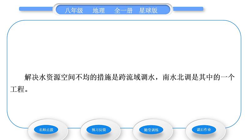 商务星球版八年级地理上第三章中国的自然资源第二节节约与保护水资源习题课件04